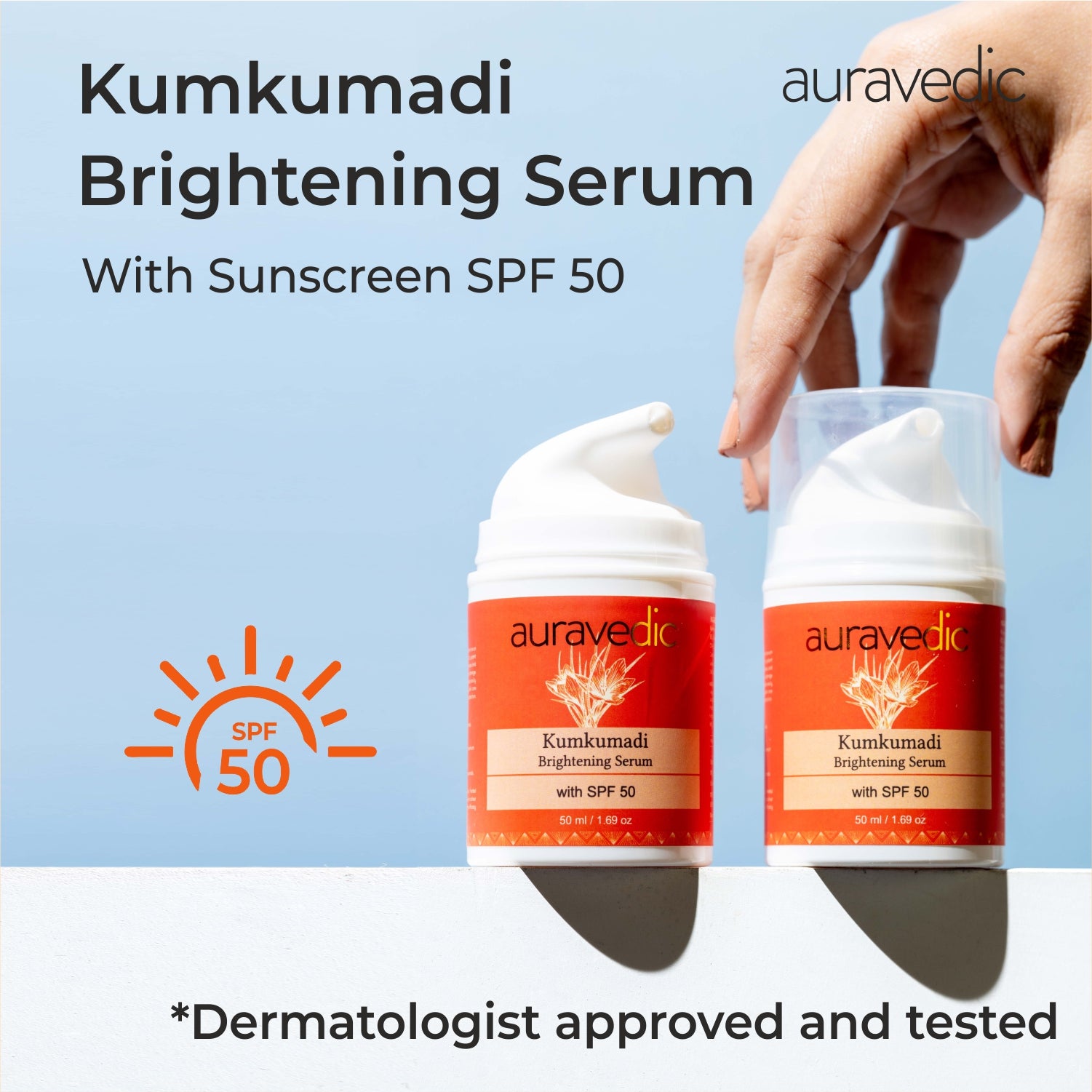 Kumkumadi Brightening Serum with SPF 50