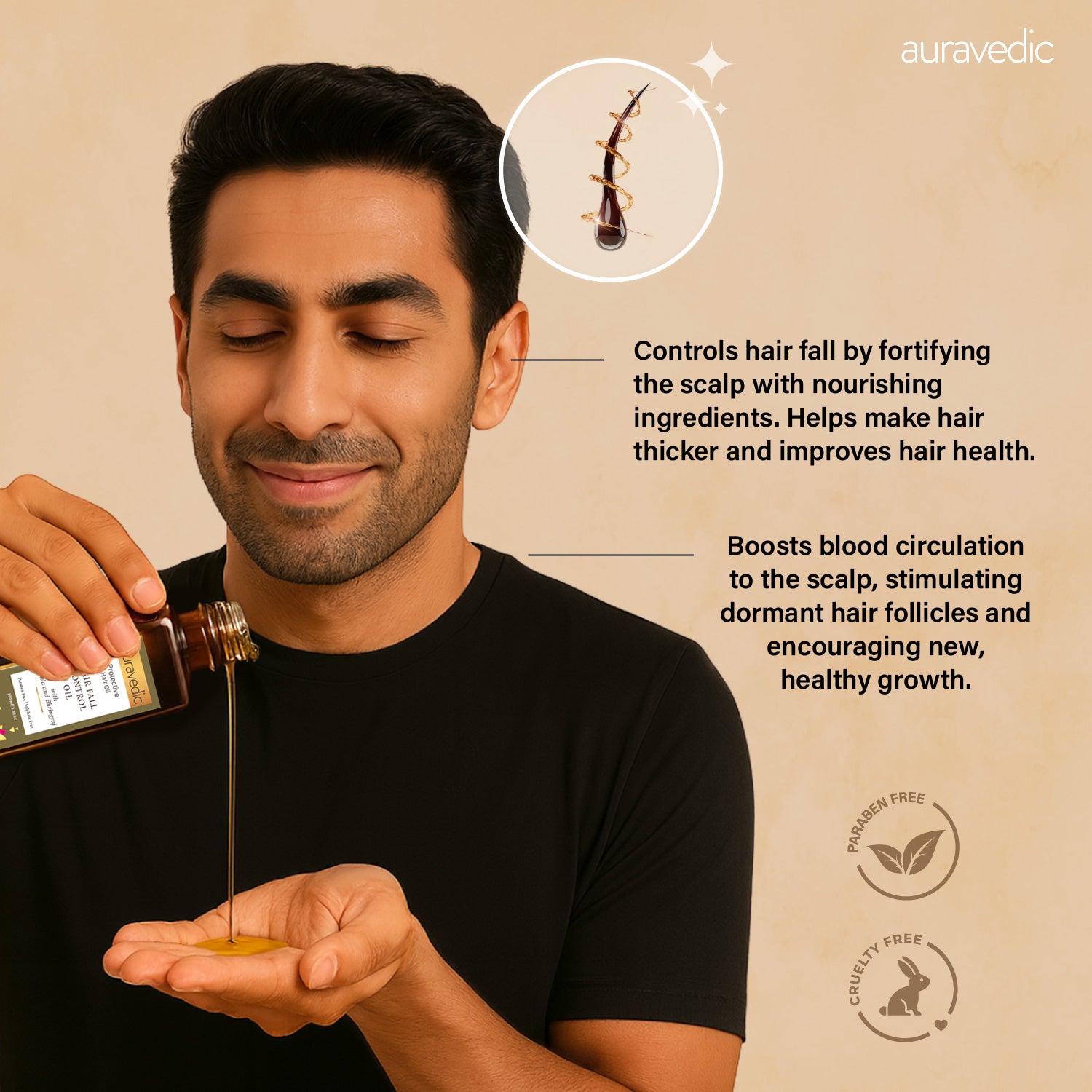 Anti-Hair Fall Oil for Men – Stops Hair Fall, Boosts Growth