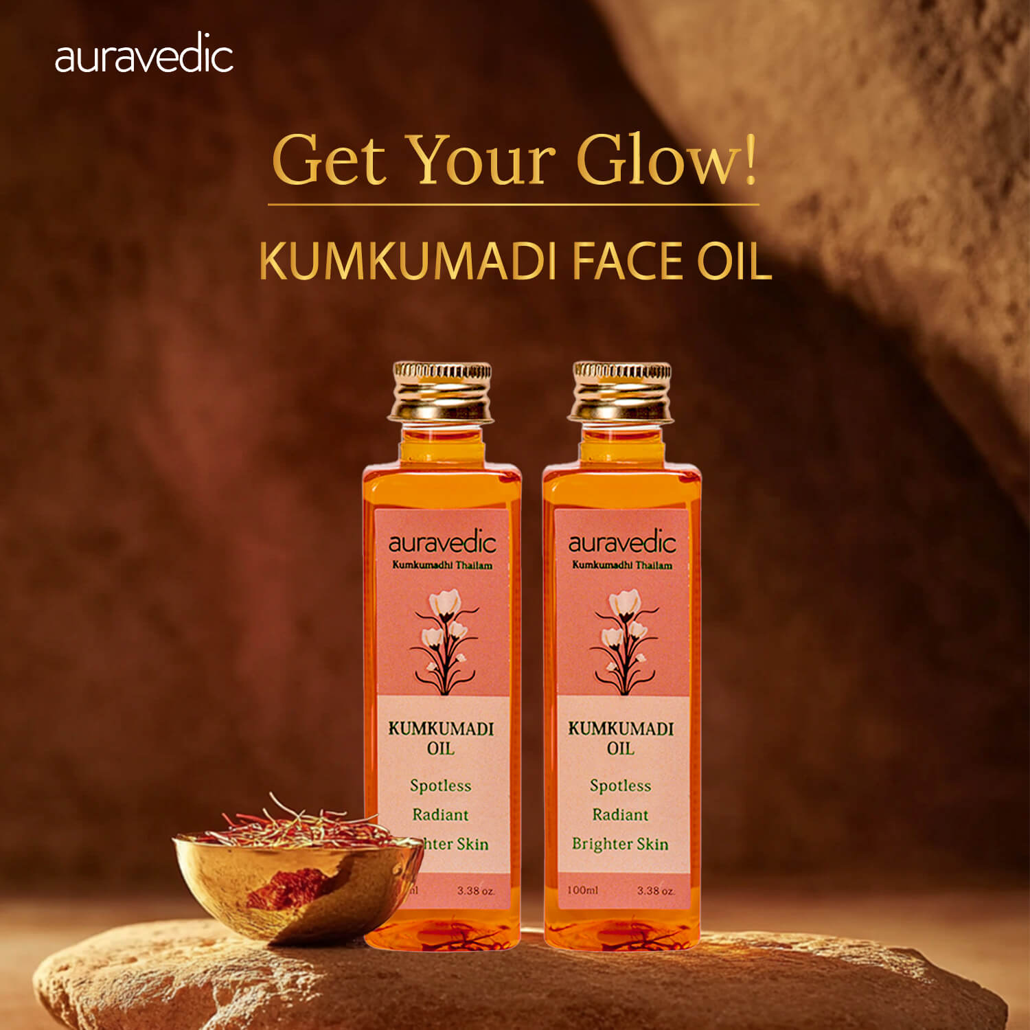 Authentic Kumkumadi Oil- Glow Naturally – Pack of 2