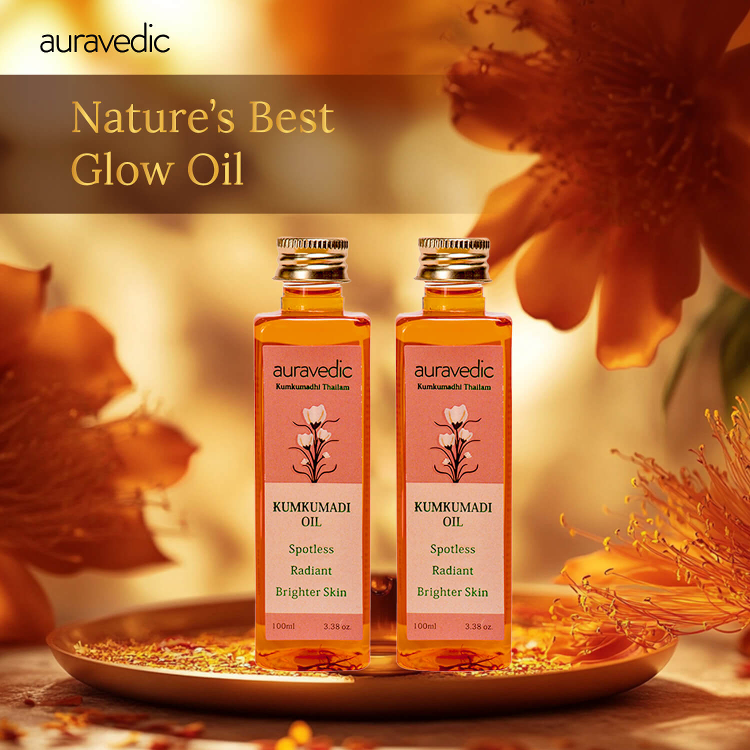 Authentic Kumkumadi Oil- Glow Naturally – Pack of 2