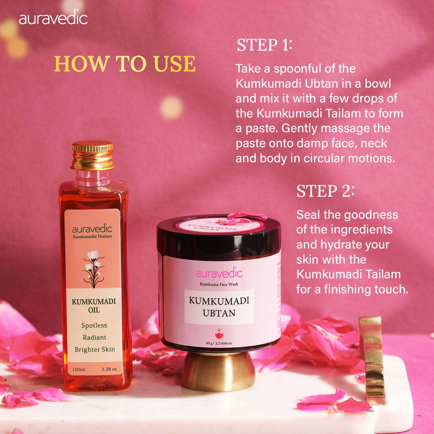 Kumkumadi Festive Ubtan Ritual | Glow, DeTan & Brighten Skin