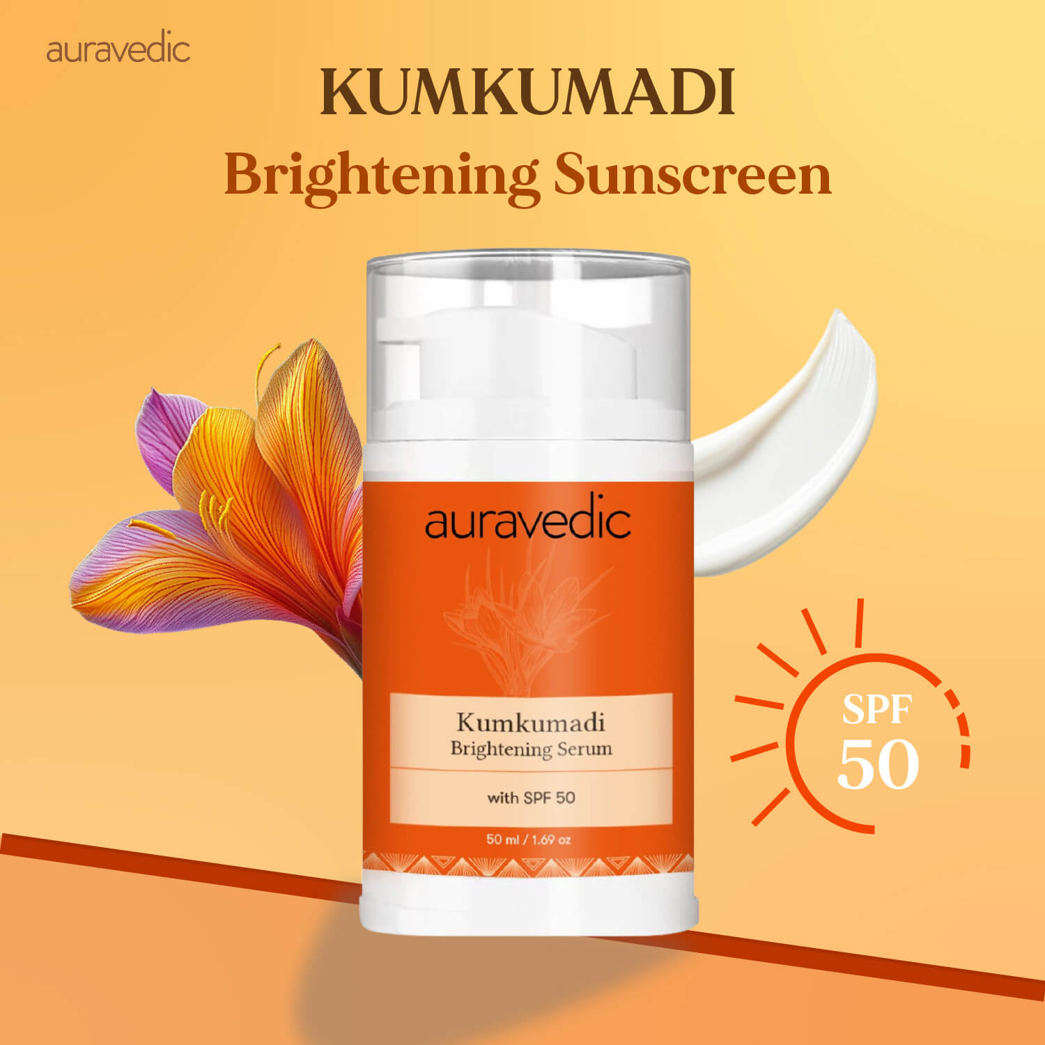 Kumkumadi Brightening Serum with SPF 50
