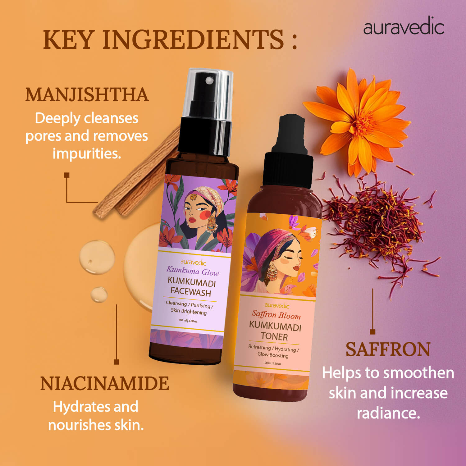 Kumkumadi daily skin essentials