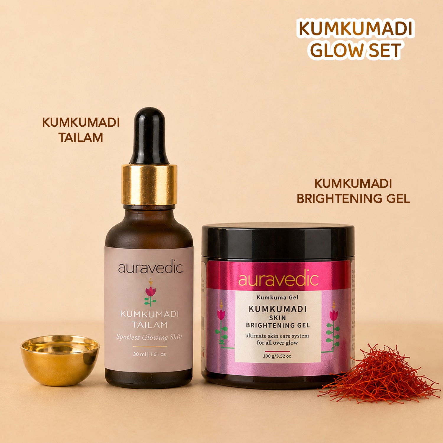 Kumkumadi Tailam Glow Set