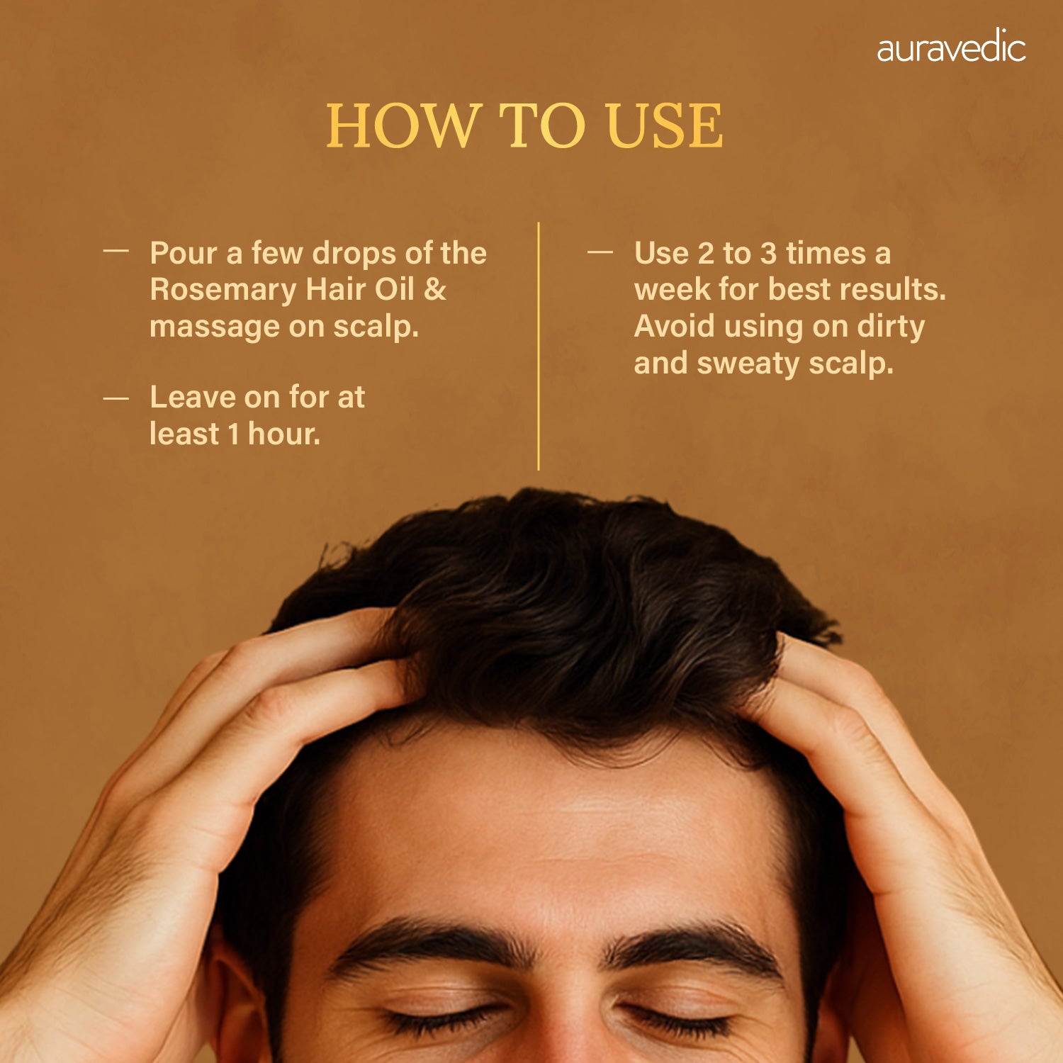Men’s Rosemary Hair Growth Oil – Stops Hair Fall, Boosts Growth