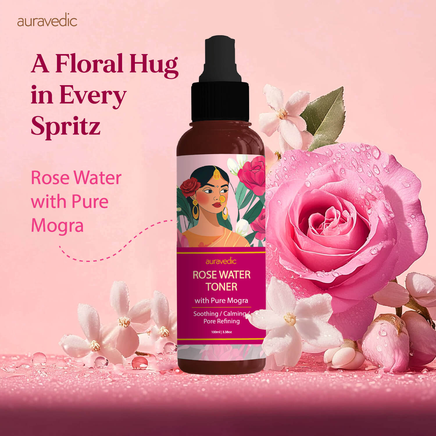 Rose Water Toner - Hydrating & Pore - Tightening