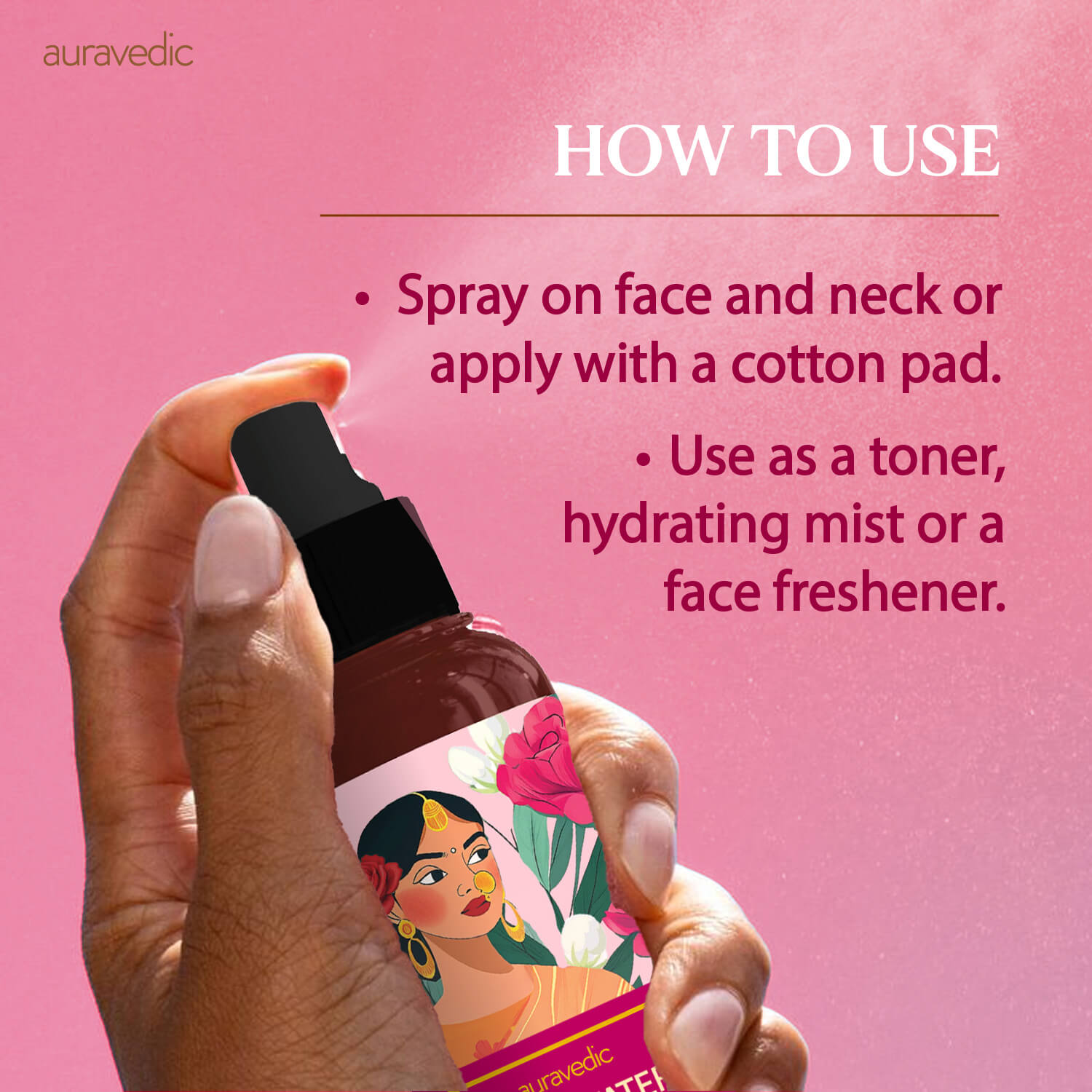 Rose Water Toner - Hydrating & Pore - Tightening