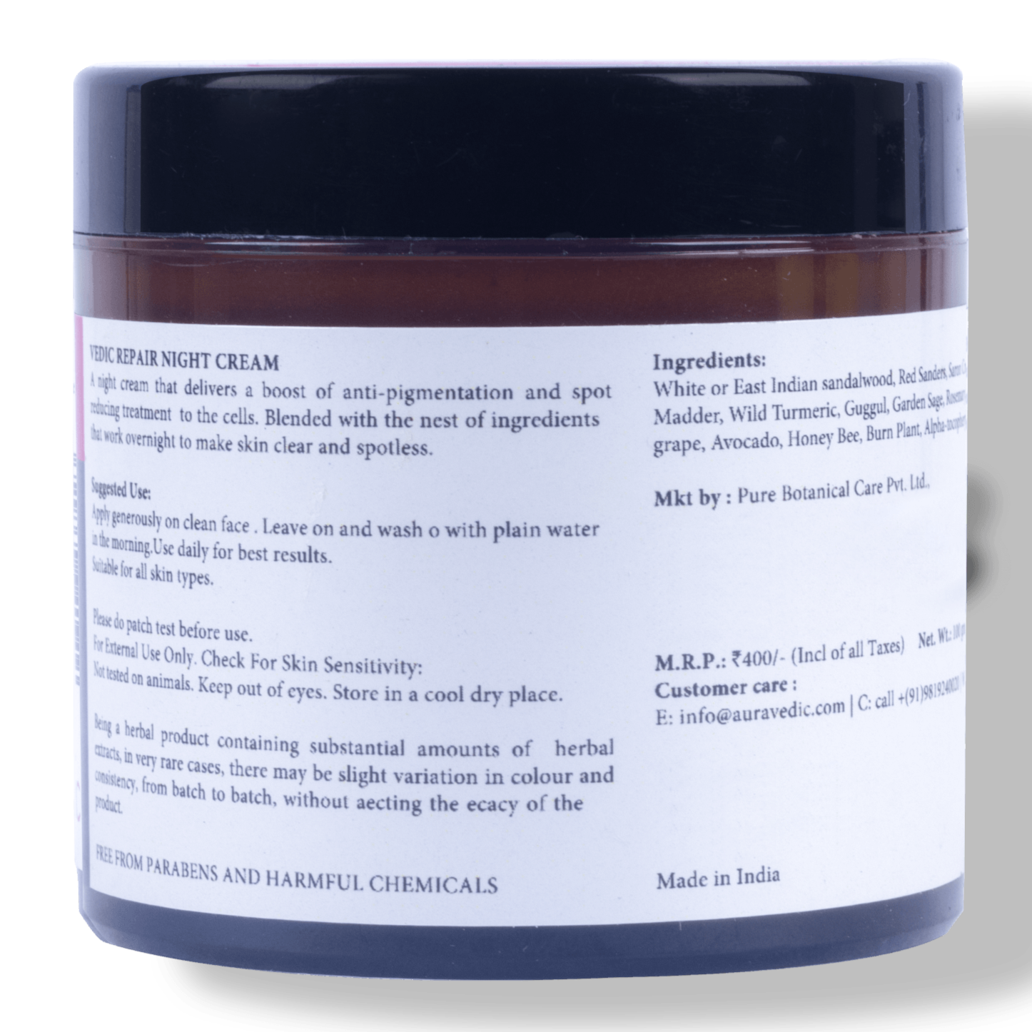 Vedic Repair Night Cream - AURAVEDIC