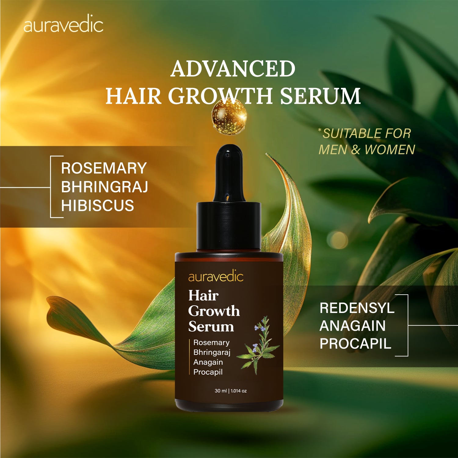 Hair Growth Serum | Stronger Roots & Fuller Hair | Ayurvedic Formula
