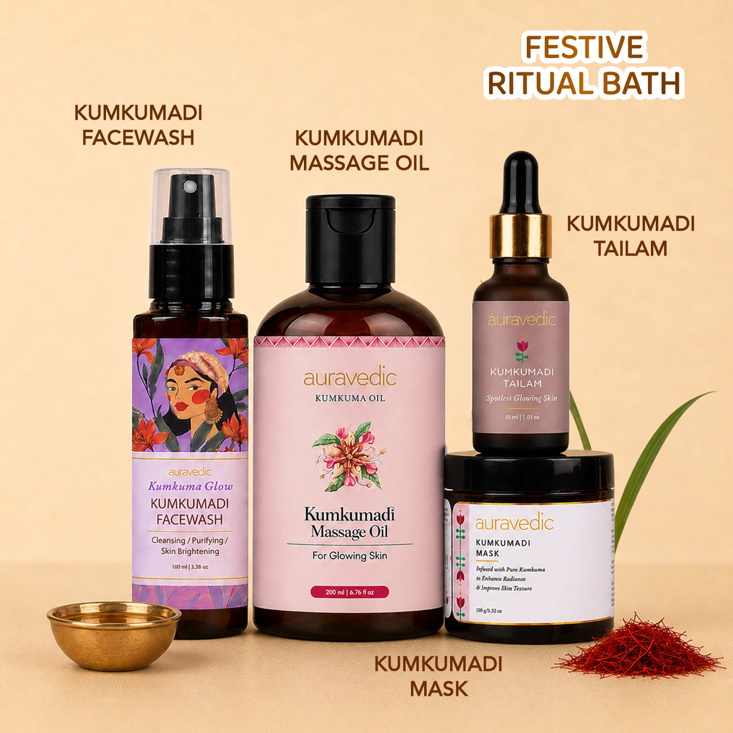 Festive Ritual Bath with Kumkumadi