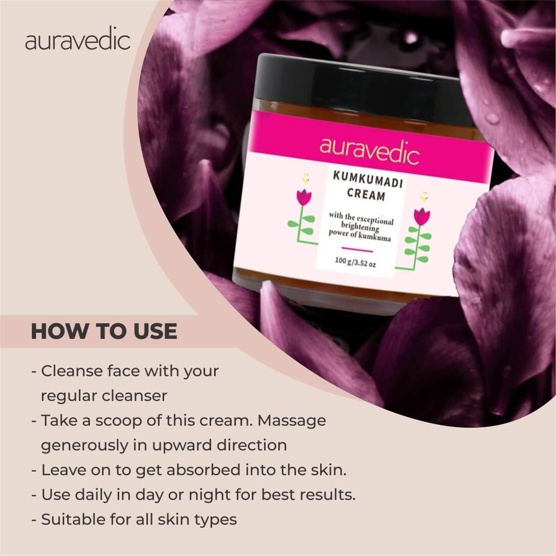 Shop 100% Authentic Kumkumadi Cream From Auravedic