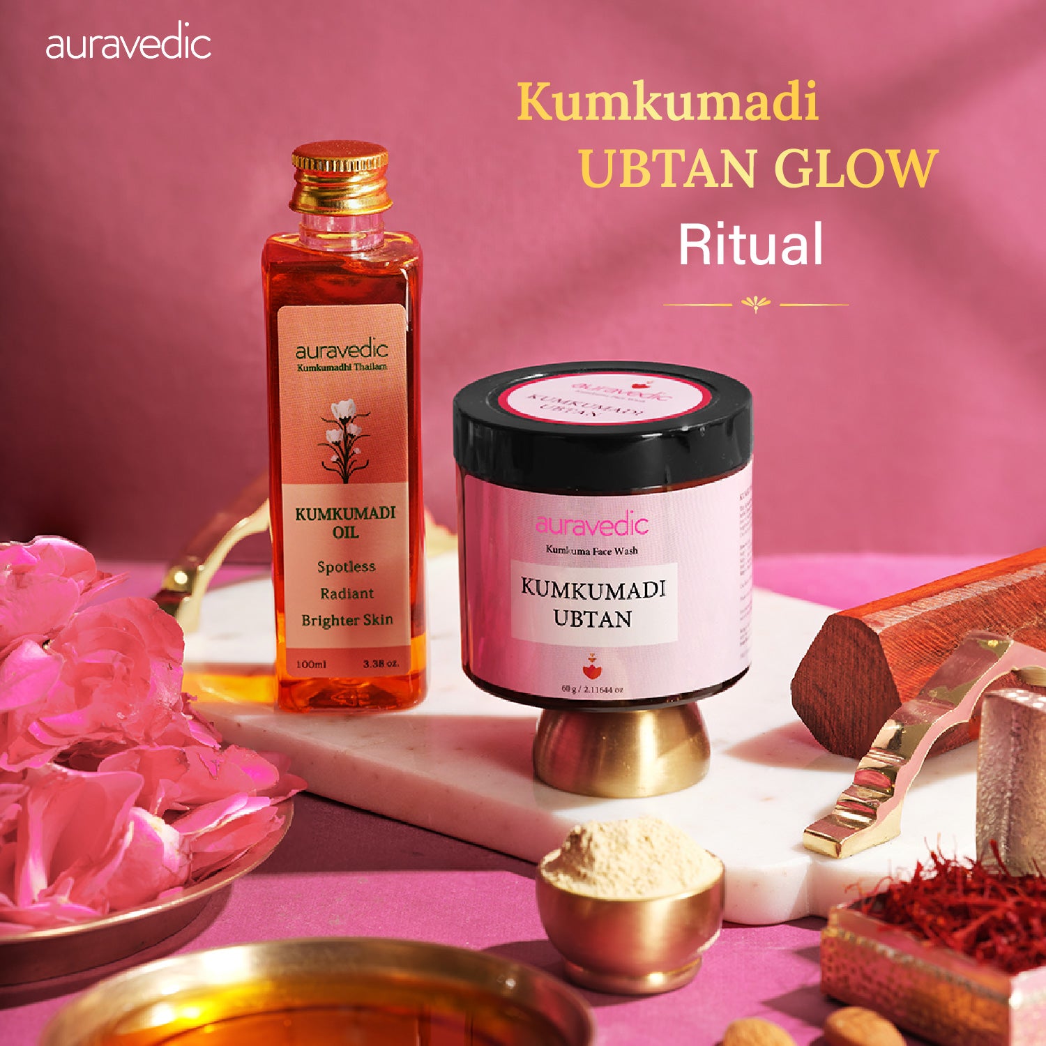 Kumkumadi Festive Ubtan Ritual | Glow, DeTan & Brighten Skin