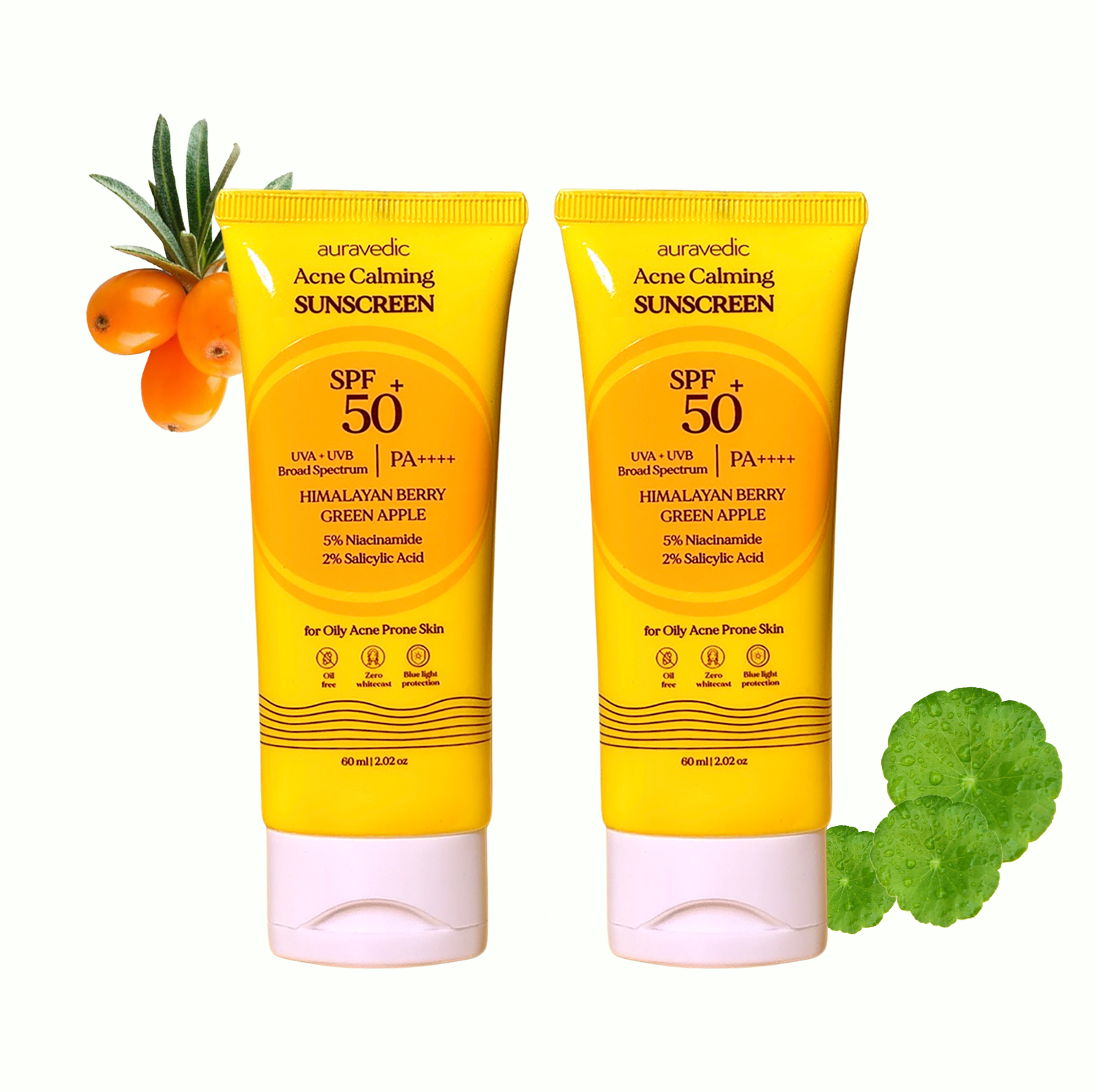 2-in-1 ACNE Sunscreen - SPF 50 PA++++ | Lightweight, Non-greasy, Moisturising - 100g