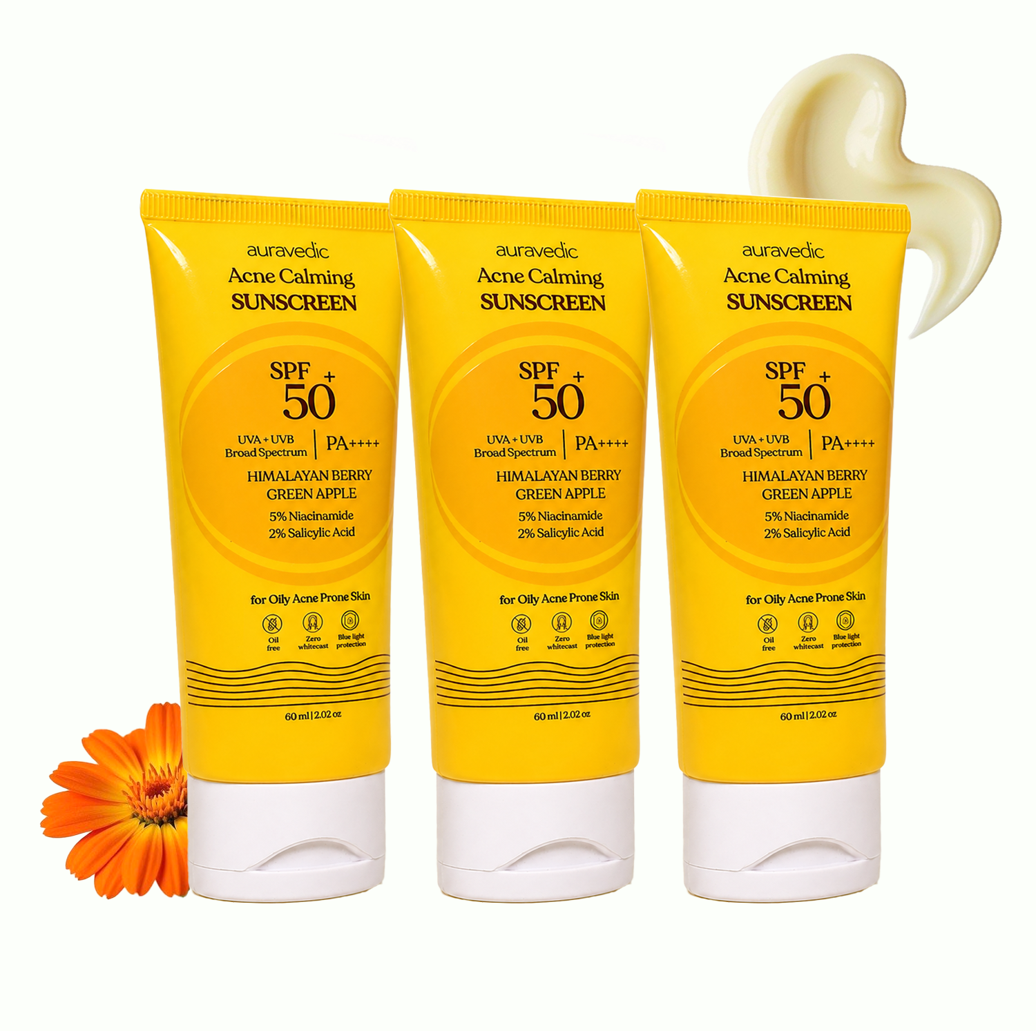 2-in-1 ACNE Sunscreen - SPF 50 PA++++ | Lightweight, Non-greasy, Moisturising - 100g