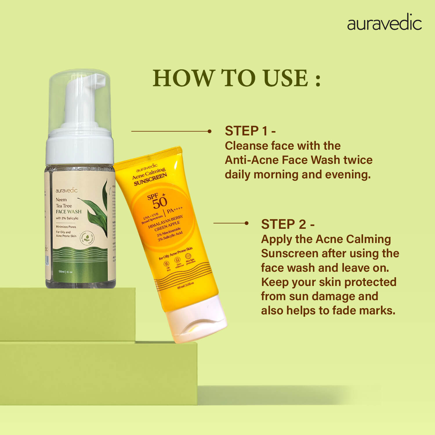 Tea Tree Face Wash & Acne Calming Sunscreen