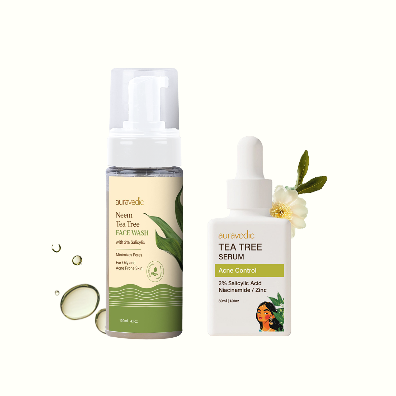 Tea Tree Face Wash & Tea Tree Serum