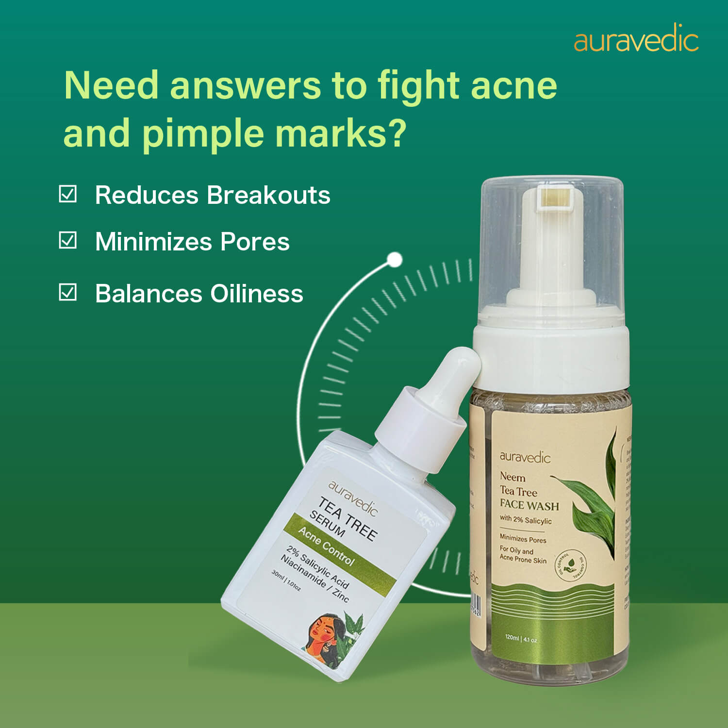 Tea Tree Face Wash & Tea Tree Serum