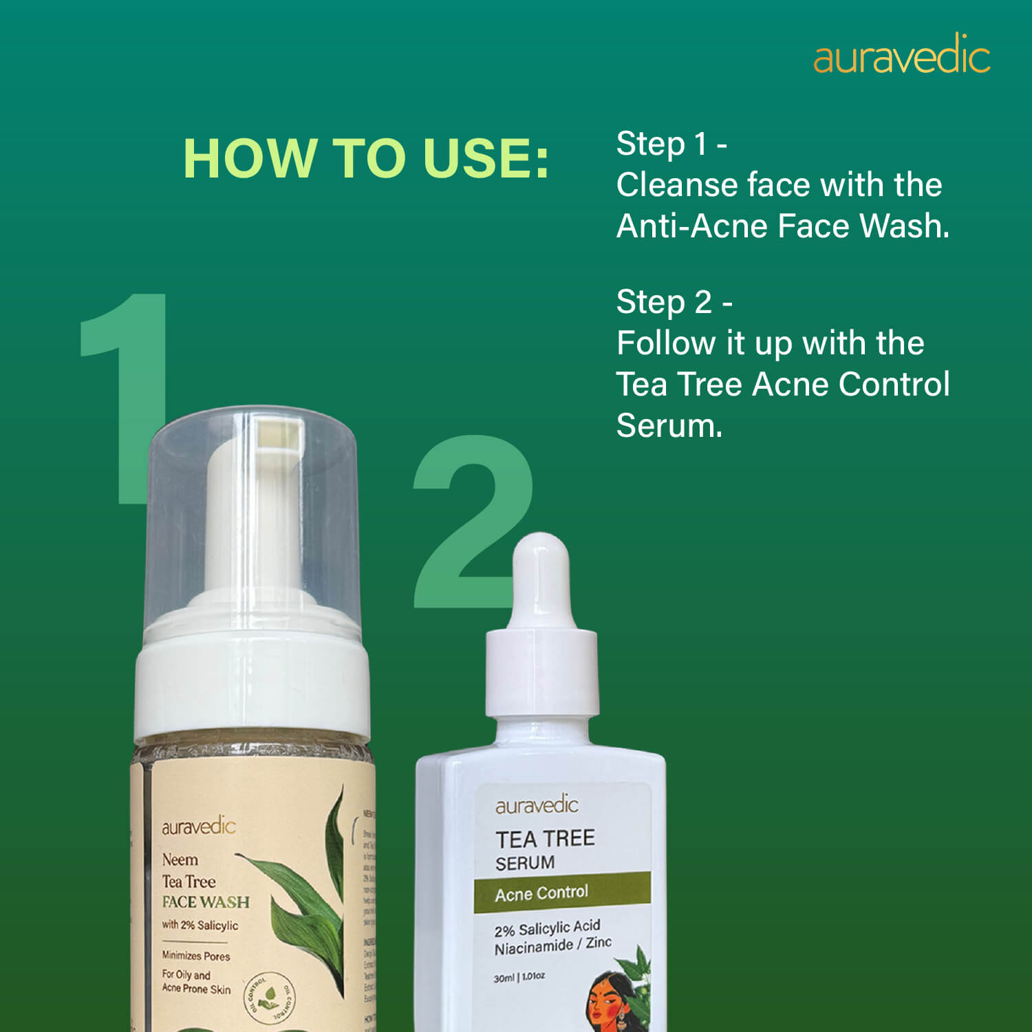 Tea Tree Face Wash & Tea Tree Serum