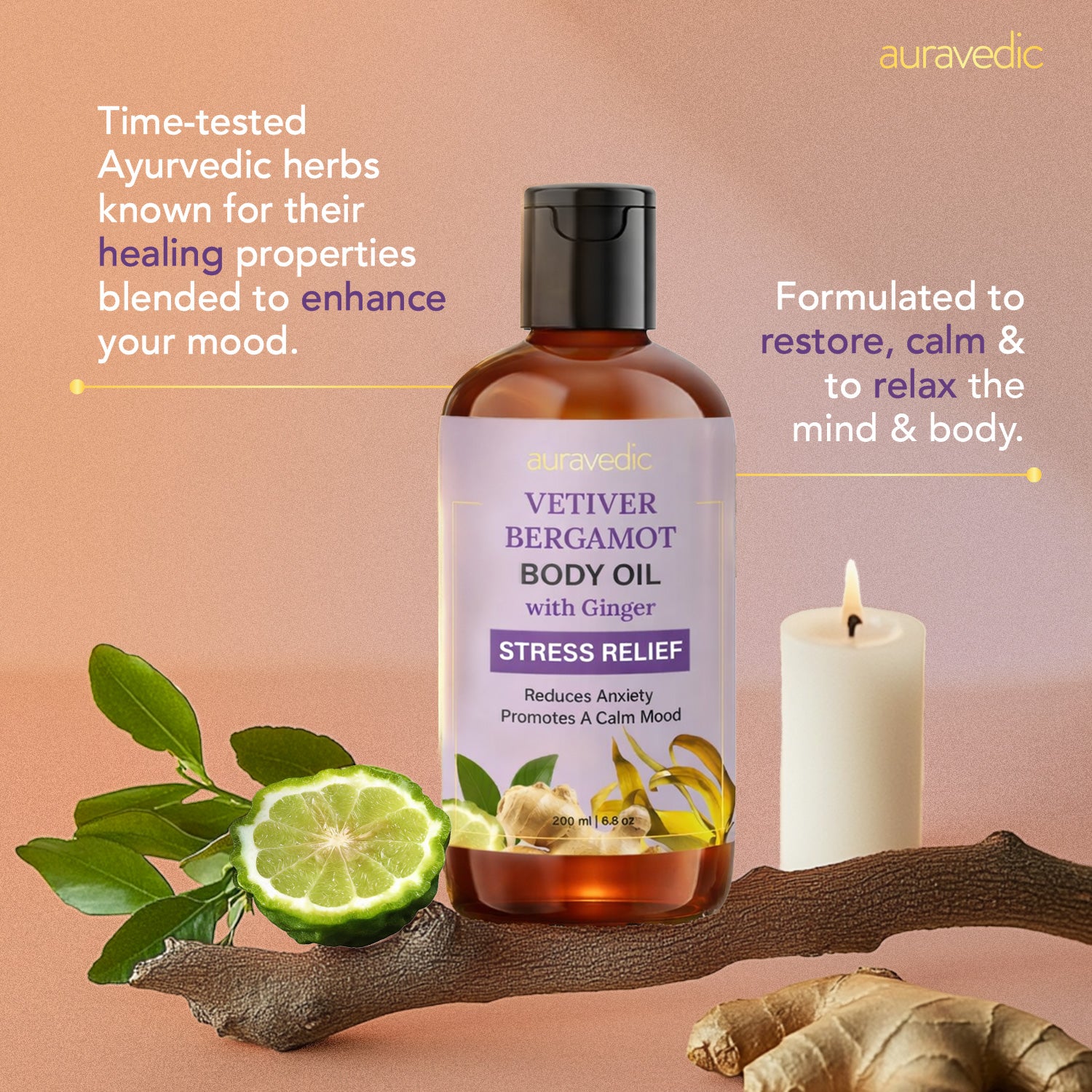 Vetiver Bergamot Body Oil